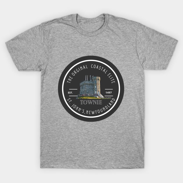 TOWNIE T-Shirt, The Original Coastal Elite ST JOHNS NEWFOUNDLAND T-Shirt by SailorsDelight